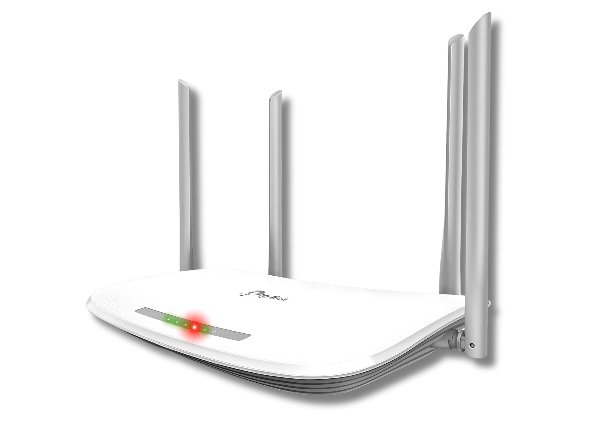 Roteador com luz vermelha